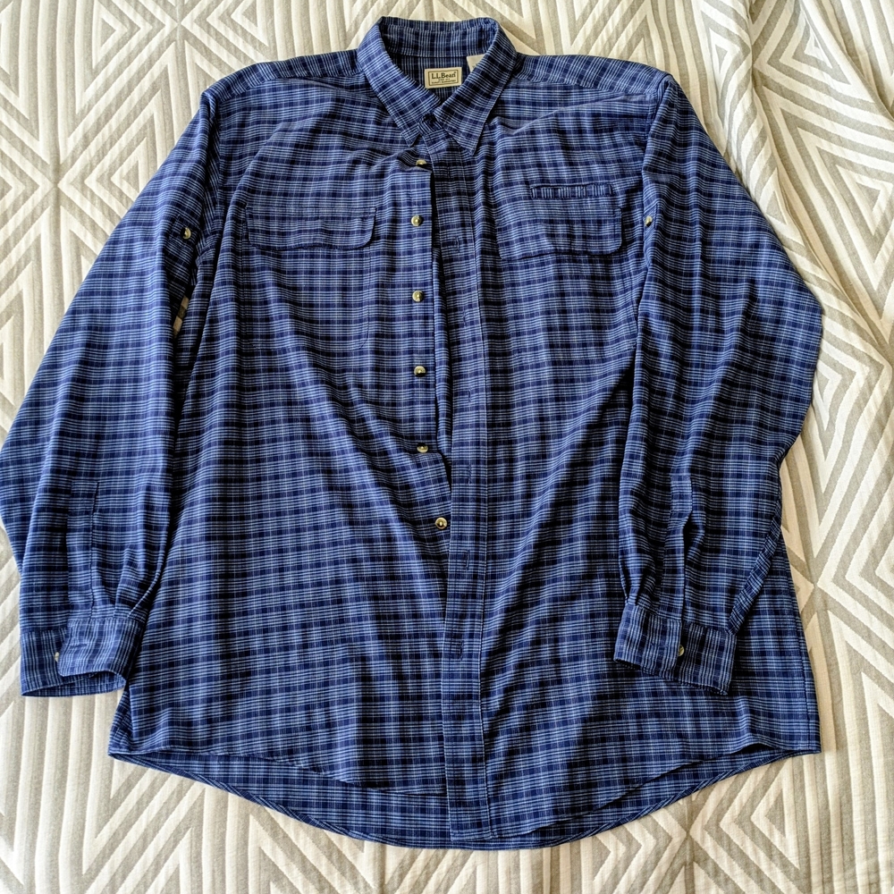 L.L. Bean Vintage mens fishing shirt